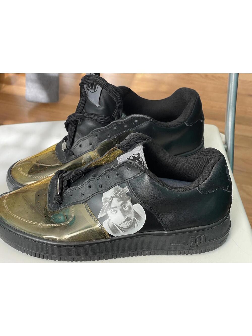 Tupac Shoes 2Pac Makaveli Black Size 10.5 rare Sneakers